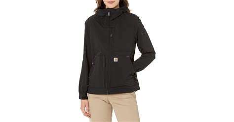 carhartt s super dux relaxed fit lightweight hooded jacket in black lyst