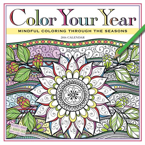 Touch device users, explore by touch or with swipe gestures. Color Your Year 2016 Calendar for $9.27 | Great Gift Idea ...