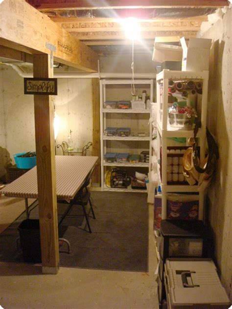 Basement home theaters and media rooms. My craft "room" from Thrifty Decor Chick