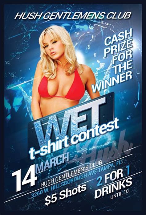 Wet T Shirt Contest At Hush Gentlemen S Club Tampa Fl Mar