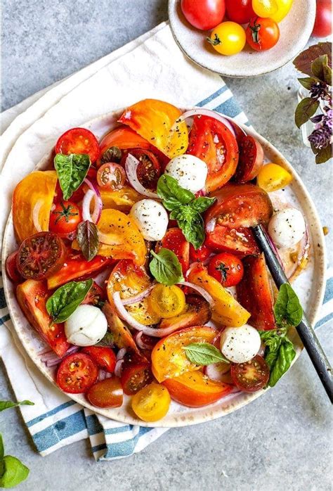 Easy Tomato Salad 10 Minute Recipe Two Peas And Their Pod