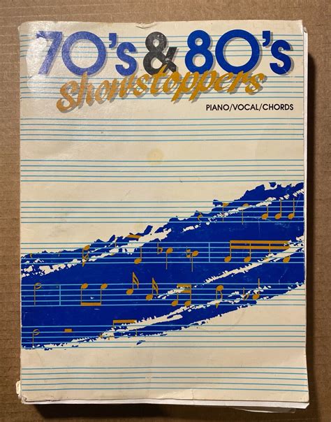 70 s and 80 s showstoppers piano vocal chords music ebay