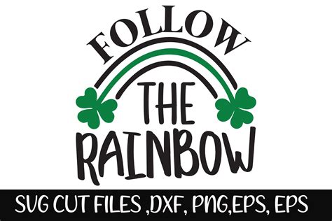 Follow The Rainbow Svg Cut File Graphic By Design Stock · Creative Fabrica