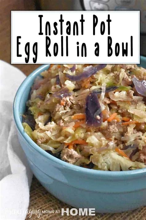 While the meat is cooking, stir in 3. Instant Pot Egg Roll in a Bowl: Keto, Weight Watchers, Low ...