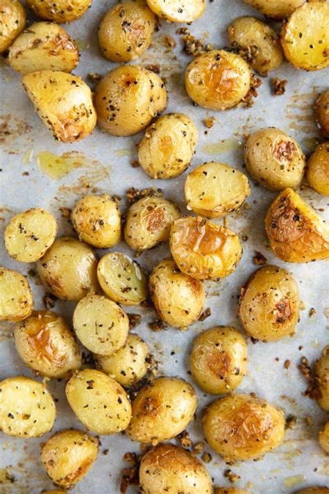 Boil the potatoes in baking soda. Garlic Roasted Potatoes Recipe - The Forked Spoon
