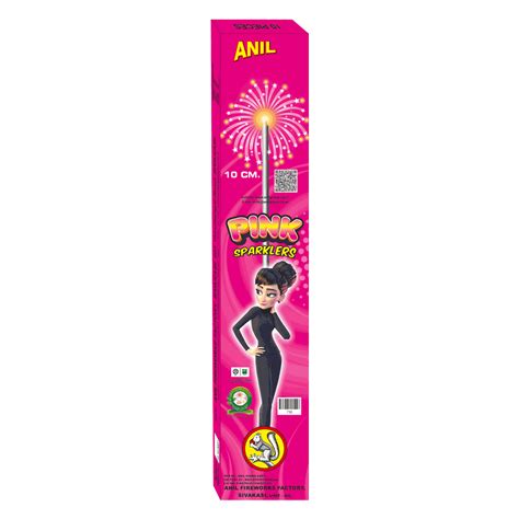 In Hand Using Party Favor Anil 10 Cm Pink Sparklers Cracker Manufacture