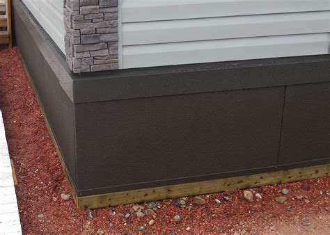 Vinyl skirting is a skirting board made out of vinyl. Insulated stucco skirting for modular homes | Stucco homes ...