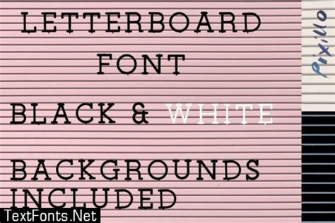 Letterboard Font