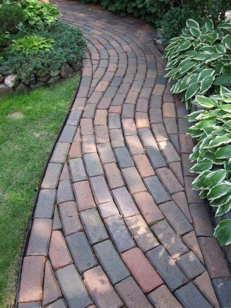 Curving Brick Path Garden Paths Brick Path Brick Pathway