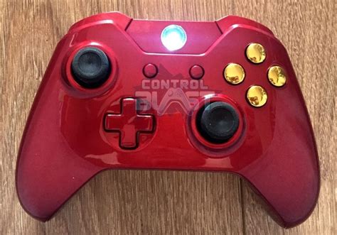 Iron Man Xbox One Custom Controller With Led Guide Button Addition