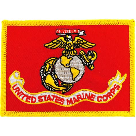 United States Marine Corps Flag Embroidered Iron On Patch At Sticker