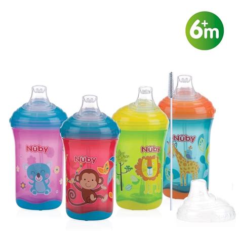 Nuby First Baby Drinking Cup Flip It Beaker Active Sipeez No Spills