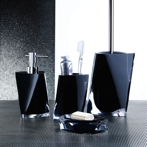 Find bathroom vanities in different styles and wood finishes at builders surplus kitchen & bath cabinets. Twist Black Bathroom Accessories - Contemporary - Bathroom ...
