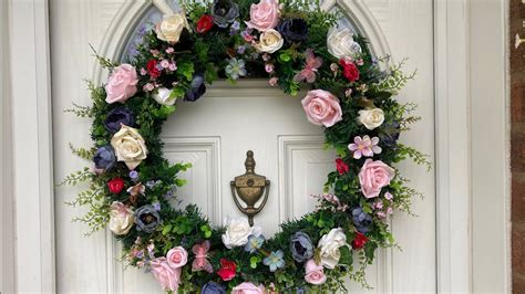 How To Make A Diy Wreath Using Poundland And Home Bargains Flowers