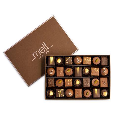 Luxury Chocolate T Box Of 28 Melt Chocolates London