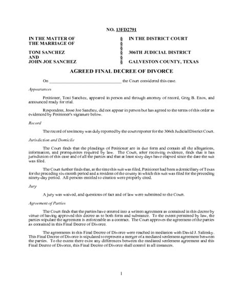 Blank Divorce Papers Pdf Texas Akzamkowyorg Texas Divorce Forms Free Templates In Pdf Word
