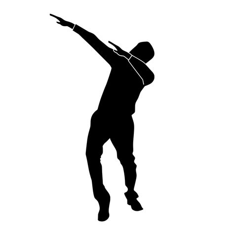 download free images and illustrations illustration of dab dance pose silhouette dancing pose