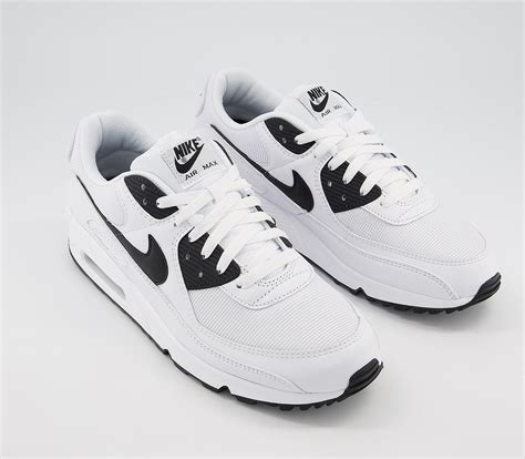 Nike Air Max 90 Trainers White Black White Unisex Sportschuhe