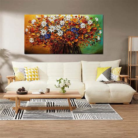 Gincleey Hand Painted Oil Paintings On Canvas Modern Abstract Wall Art