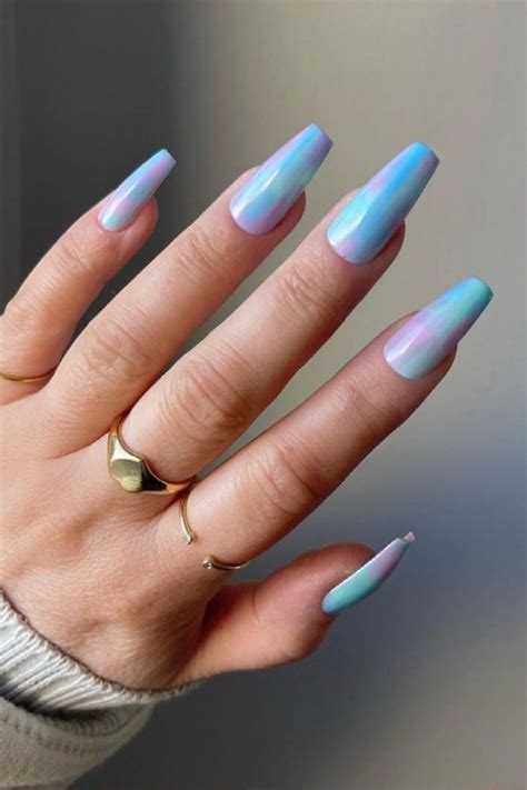 45 Stunning Coffin Nails Design Ideas For Summer nails 2021