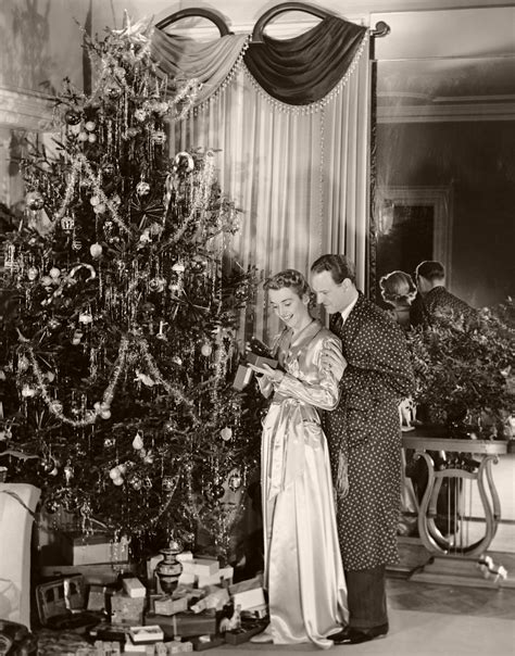 Vintage Christmas Trees In The Past Monovisions Black And White