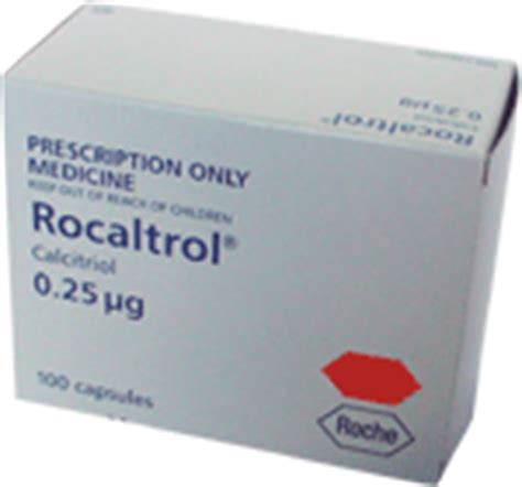 Swallow the capsules with a drink of water. Rocaltrol - patient information, description, dosage and ...