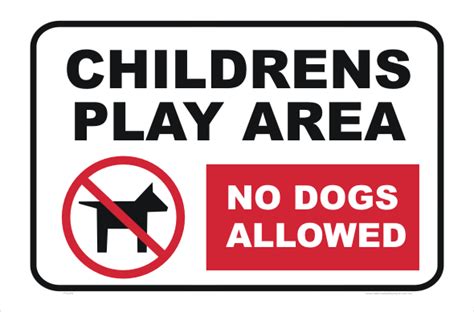 Childrens Play Area Sign P2204 National Safety Signs