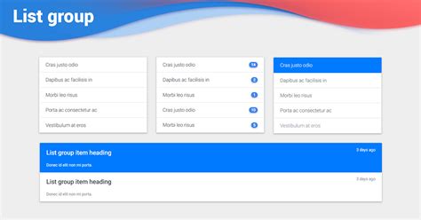 React List Group - Bootstrap 4 & Material Design. Examples ...