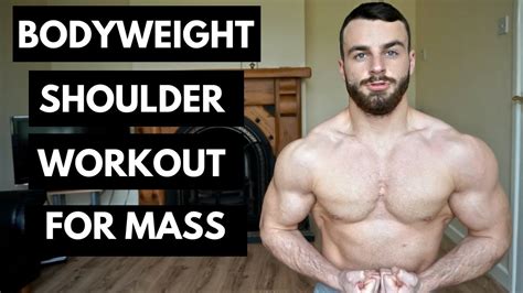 Bodyweight Shoulder Workout At Home No Equipment Needed Youtube