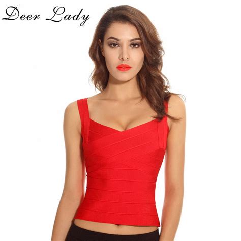 Deer Lady Free Shipping Bandage Top Summer Women 2017 New Sexy Elastic