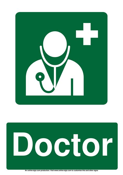 Medical Signs Poster Template