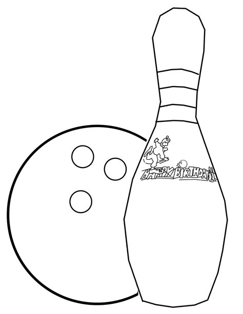 Bowling Pin Outline Clipart Best