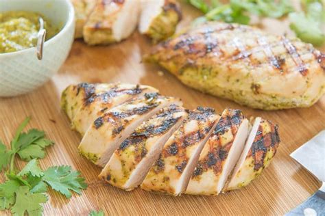 Grilled tequila lime chicken served with fresh mango salsa is a perfect meal for warm summer nights. Mango Cilantro Coconut Grilled Chicken - Fifteen Spatulas