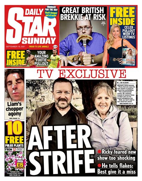 Daily Star Sunday Front Page 19th Of September 2021 Tomorrows Papers