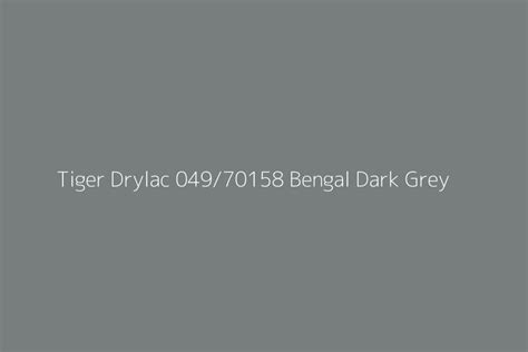 Tiger Drylac 049 70158 Bengal Dark Grey Color HEX Code