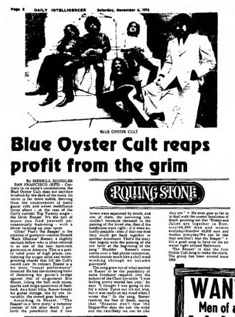 Blue Oyster Cult 6 Nov 1976