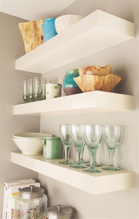 Complete your shelf with brackets for support that you can mix and match for that perfect combination to compliment your room. Classic® Floating Shelves - Cotton Finish | Ikea lack wall shelf, Shelves, Floating shelves