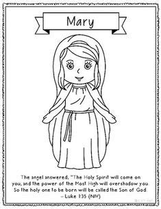 Mary queen of may crowning coloring page. Mary Coloring Pages: Perfect to Use as May Crowning ...