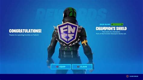 Fncs Backbling Twitch Drops Now Available Youtube