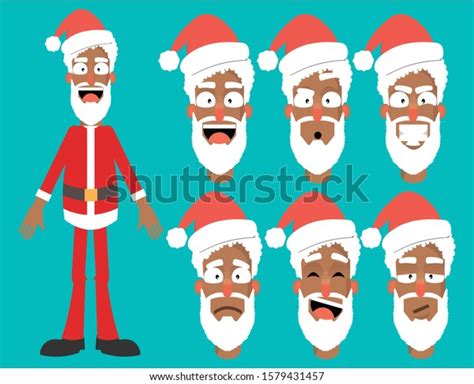 African American Black Santa Claus Stock Vector Royalty Free