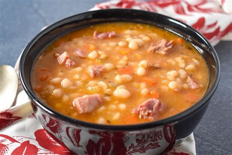 Soak according to package directions. Navy Bean Soup - Cook2eatwell