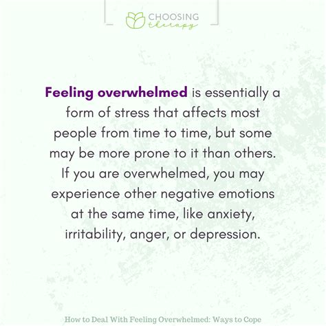 25 Ways To Cope When Youre Feeling Overwhelmed