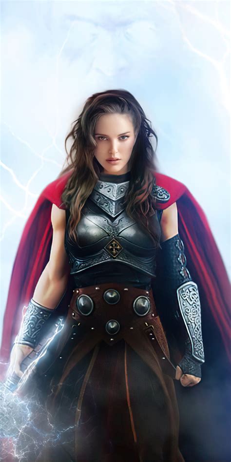 1080x2160 Natalie Portman As Lady Thor 4k One Plus 5thonor 7xhonor