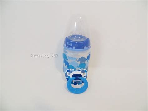 Reborn Baby Doll Bottle Set 5oz Fake Milk Boy Coordinating Pacifier