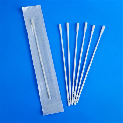 Disposable Sampling Sterile Nylon Flocked Laryngopharyngeal Swab For