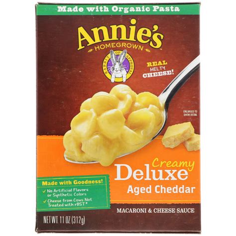 Annies Homegrown Creamy Deluxe Macaroni Dinner Shells And Real Aged