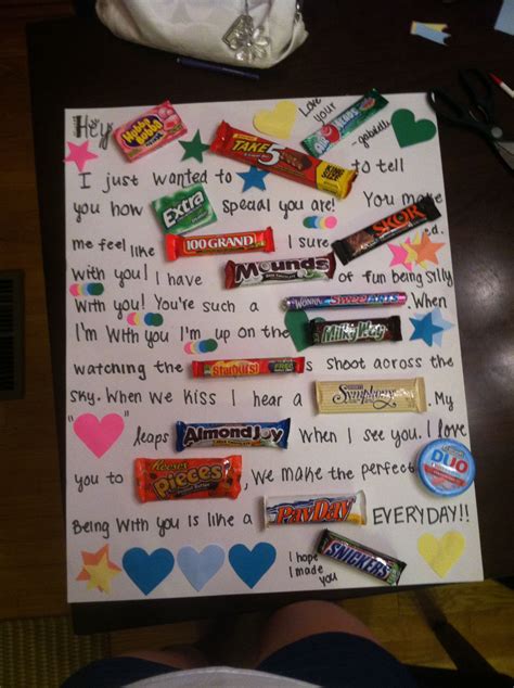 Candy Bar Letter For Cole