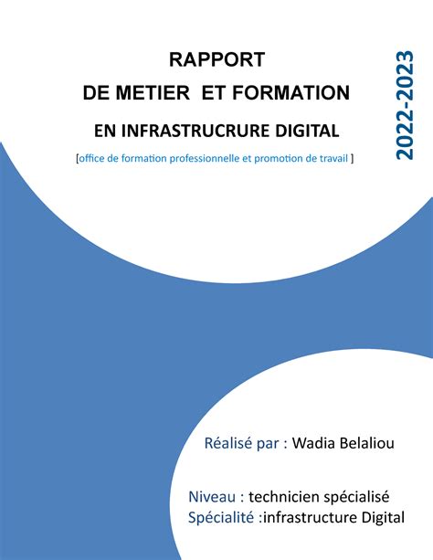 Blue Annual Report Metier Et Formation Id Rapport De Metier Et