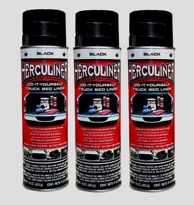 What follows is a brief overview of what you should look for in a diy bed liner kit, and afterwards, we'll reveal our editorial team's top pick. 3 HERCULINER Black DIY Truck Bed Liner Coating Spray Tough ...