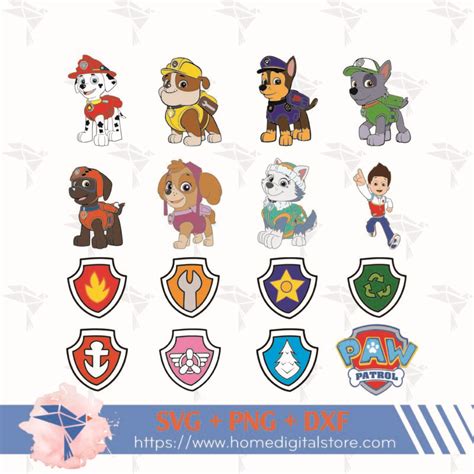 Paw Patrol Svg Png Dxf